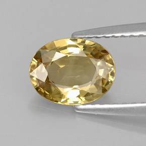 1,37 ctw natürlicher gelber Chrysoberyll, Oval Schliff, VVS