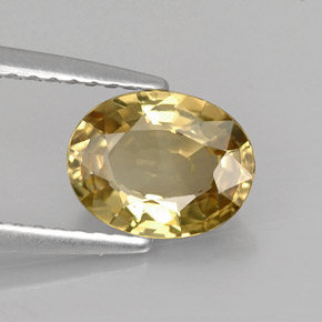1,37 ctw natürlicher gelber Chrysoberyll, Oval Schliff, VVS
