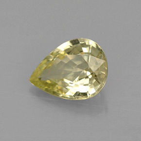 1,06 ctw natürlicher grüner Chrysoberyll, Birnenform, VVS-VS