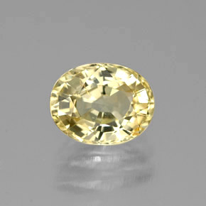 1,26 ctw natürlicher gelber Chrysoberyll, Oval Schliff, VVS-VS