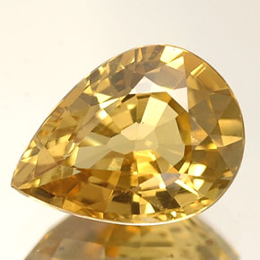 1,63 ctw natürlicher gelber Chrysoberyll, Birnenform, VVS