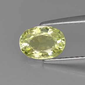 1,03 ctw natürlicher grüner Chrysoberyll, Oval Schliff, VVS