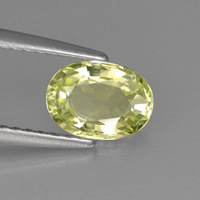 1,03 ctw natürlicher grüner Chrysoberyll, Oval Schliff, VVS