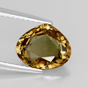 2,24 ctw natürlicher gelber Chrysoberyll, Birnenform, VVS-VS
