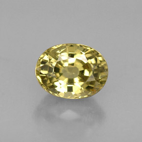 0,81 ctw natürlicher gelber Chrysoberyll, Oval Schliff, VVS-VS