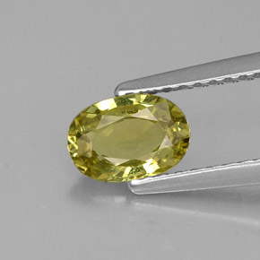0,82 ctw natürlicher grüner Chrysoberyll, Oval Schliff, VVS-VS