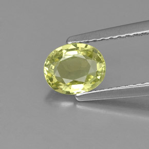 0,82 ctw natürlicher grüner Chrysoberyll, Oval Schliff, VVS-VS