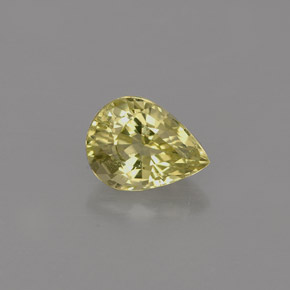 0,68 ctw natürlicher grüner Chrysoberyll, Birnenform, IF
