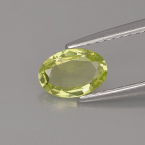 0,69 ctw natürlicher grüner Chrysoberyll, Oval Schliff, VVS-VS