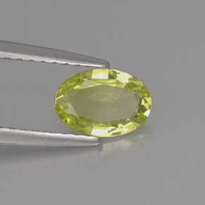 0,69 ctw natürlicher grüner Chrysoberyll, Oval Schliff, VVS-VS