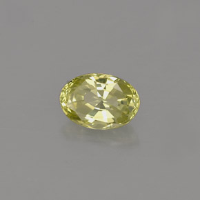 0,58 ctw natürlicher grüner Chrysoberyll, Oval Schliff, IF