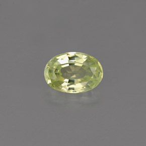0,61 ctw natürlicher grüner Chrysoberyll, Oval Schliff, VVS