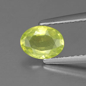 0,79 ctw natürlicher grüner Chrysoberyll, Oval Schliff, VS