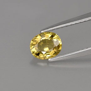 0,71 ctw natürlicher gelber Chrysoberyll, Oval Schliff, VVS-VS