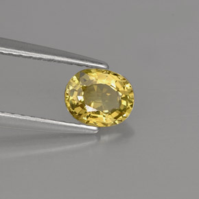 0,71 ctw natürlicher gelber Chrysoberyll, Oval Schliff, VVS-VS