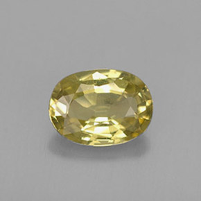 0,68 ctw natürlicher gelber Chrysoberyll, Oval Schliff, VS