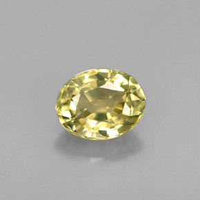 9,17 ctw natürlicher grünlich-gold Chrysoberyll, Oval Schliff, VVS-VS