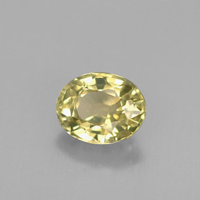 9,17 ctw natürlicher grünlich-gold Chrysoberyll, Oval Schliff, VVS-VS