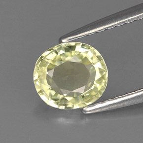 0,87 ctw natürlicher grüner Chrysoberyll, Oval Schliff, VVS-VS
