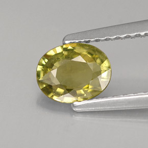 0,66 ctw natürlicher grüner Chrysoberyll, Oval Schliff, VVS-VS