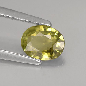 0,66 ctw natürlicher grüner Chrysoberyll, Oval Schliff, VVS-VS