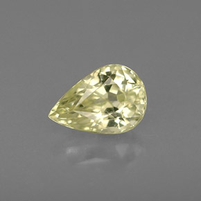 0,58 ctw natürlicher gelber Chrysoberyll, Birnenform, VS-SI