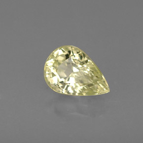 0,58 ctw natürlicher gelber Chrysoberyll, Birnenform, VS-SI