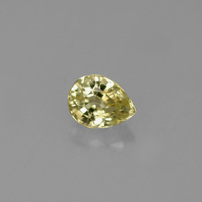 0,53 ctw natürlicher gelber Chrysoberyll, Birnenform, VVS-VS