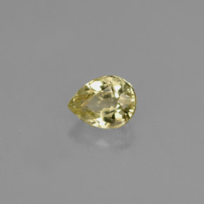 0,53 ctw natürlicher gelber Chrysoberyll, Birnenform, VVS-VS