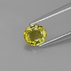 0,70 ctw natürlicher grüner Chrysoberyll, Oval Schliff, VVS