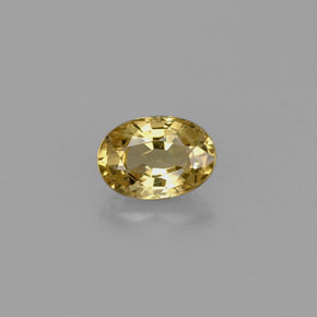 0,65 ctw natürlicher gelber Chrysoberyll, Oval Schliff, VVS-VS
