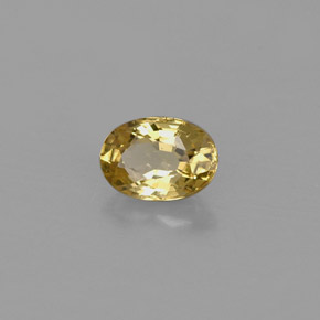 0,65 ctw natürlicher gelber Chrysoberyll, Oval Schliff, VVS-VS