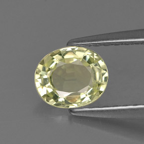 0,72 ctw natürlicher grüner Chrysoberyll, Oval Schliff, VVS-VS