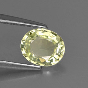 0,72 ctw natürlicher grüner Chrysoberyll, Oval Schliff, VVS-VS