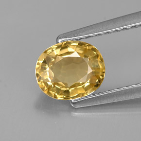 0,98 ctw natürlicher gelber Chrysoberyll, Oval Schliff, VS