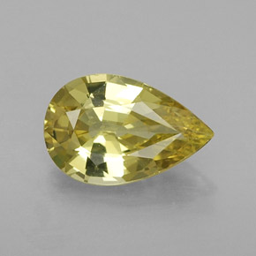 1,37 ctw natürlicher gelber Chrysoberyll, Birnenform, VVS-VS