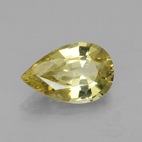 1,37 ctw natürlicher gelber Chrysoberyll, Birnenform, VVS-VS