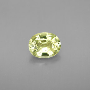 1,38 ctw natürlicher grüner Chrysoberyll, Oval Schliff, VVS