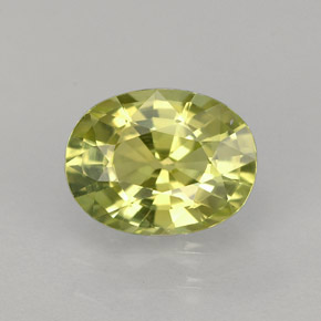 1,45 ctw natürlicher gelber Chrysoberyll, Oval Schliff, VVS