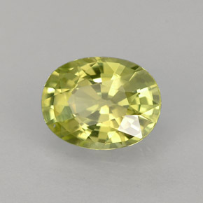 1,45 ctw natürlicher gelber Chrysoberyll, Oval Schliff, VVS