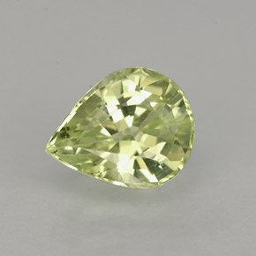 1,27 ctw natürlicher grüner Chrysoberyll, Birnenform, IF