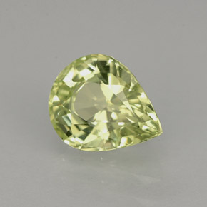 1,27 ctw natürlicher grüner Chrysoberyll, Birnenform, IF