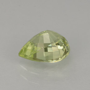 1,27 ctw natürlicher grüner Chrysoberyll, Birnenform, IF