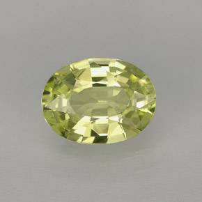 1,26 ctw natürlicher grüner Chrysoberyll, Oval Schliff, IF