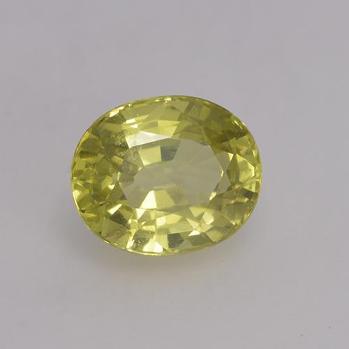 1,41 ctw natürlicher gelber Chrysoberyll, Oval Schliff, VS