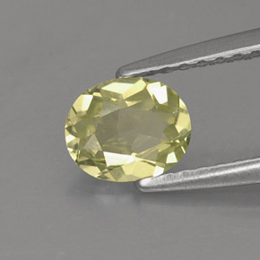 0,57 ctw natürlicher gelber Chrysoberyll, Oval Schliff, VVS-VS