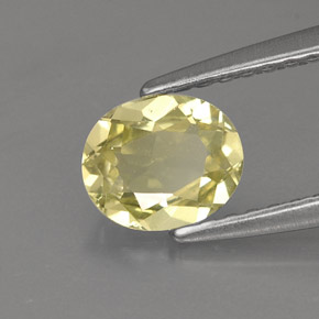 0,68 ctw natürlicher gelber Chrysoberyll, Oval Schliff, VS