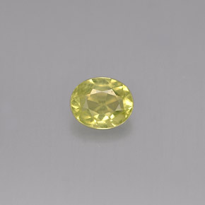 0,45 ctw natürlicher gelber Chrysoberyll, Oval Schliff, VS