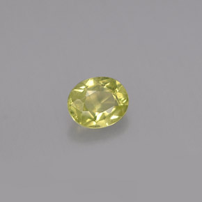 0,45 ctw natürlicher gelber Chrysoberyll, Oval Schliff, VS