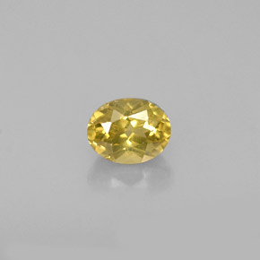 0,70 ctw natürlicher gelber Chrysoberyll, Oval Schliff, VVS-VS